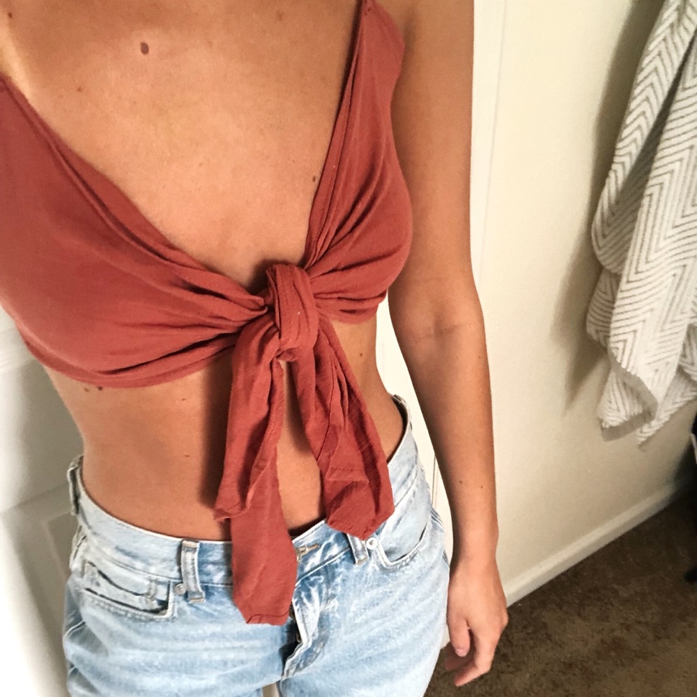 Tie Front Crop Top